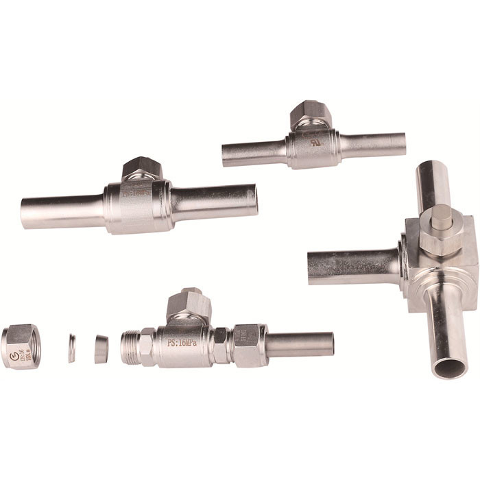 Chłodzenie CO2 3/4 cal Kompresja Zamknięty zawór Wysokie ciśnienie DN4  DN40 0  16.0 MPa -40C  140C