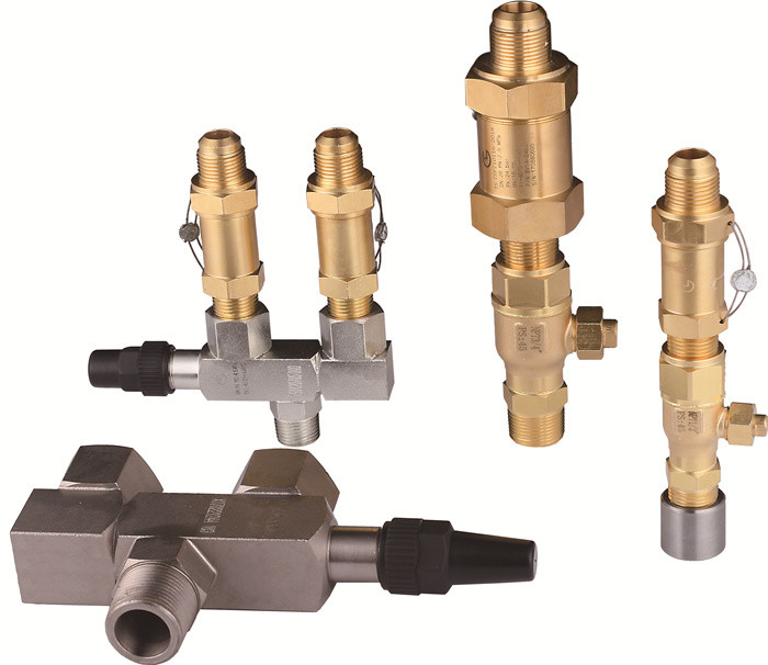 CFC HCFC HFC 3 Way Off Valve do chłodzenia Zakres temperatury -29°C+140°C
